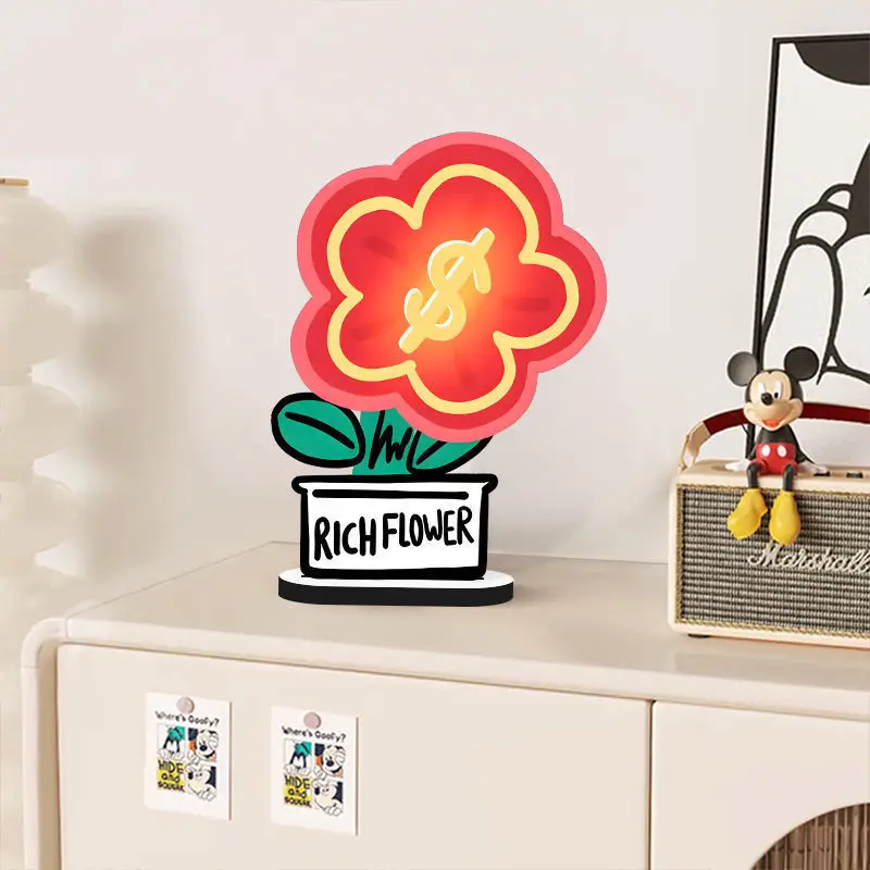 Ins الرياح الغنية زهرة غرفة المعيشة مكتب سطح المكتب زخرفة صغيرة 2024 جديد كريم الرياح دخول الشرفة الديكور