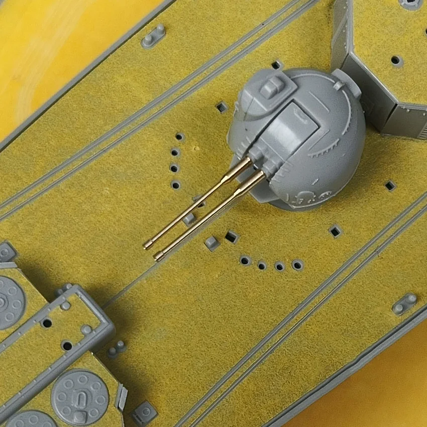 컬러 마스킹 페이퍼 + 메탈 메인 배럴 세트 CY350120 1/350 브레이브 II 잠수함 방지 구축함 커버 페이퍼 트럼펫 04531 포함