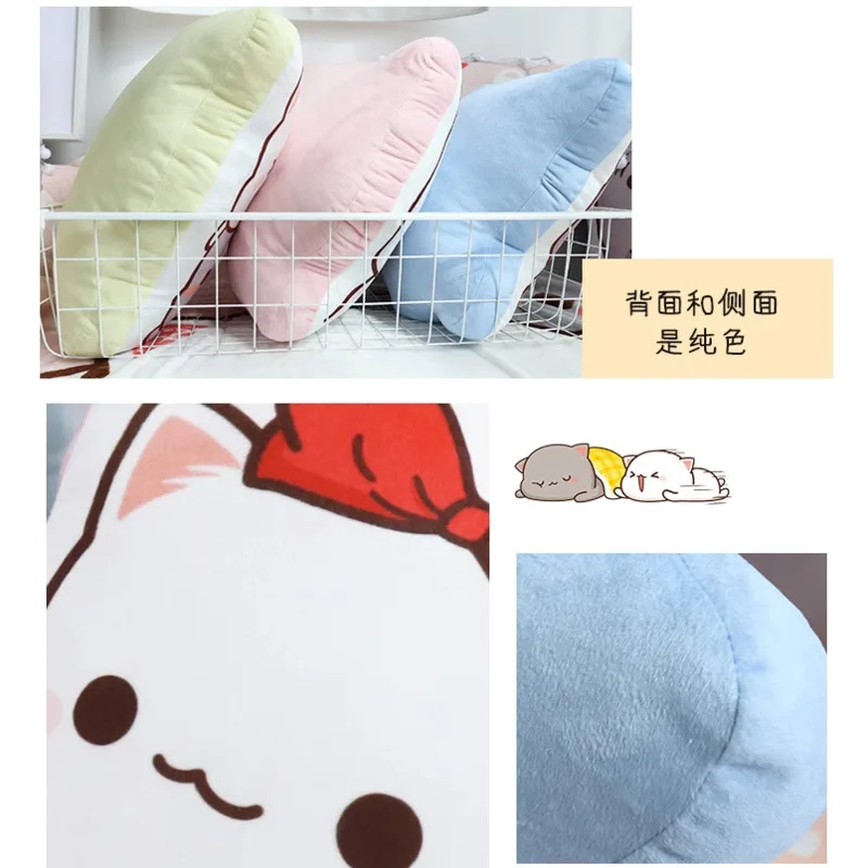 الكرتون العسل الخوخ القط أفخم دمية Kawaii لطيف أنيمي الشكل لعبة لينة للطفل Cushion بها بنفسك وسادة وسادة الديكور هدية عيد حقيقية