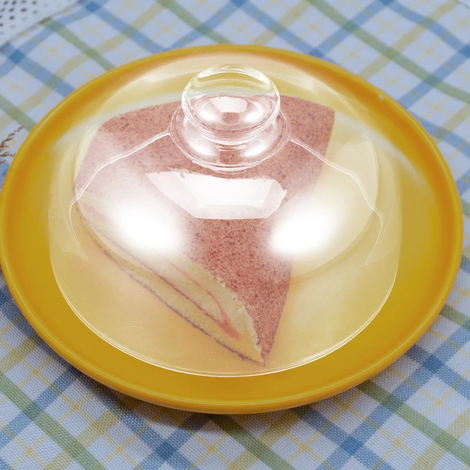 

1Pcs Cake Glass Cover Premium Sturdy Wear-Resistant Food Protective Cover Transparent Practical Gift for Home Dessert Snacks