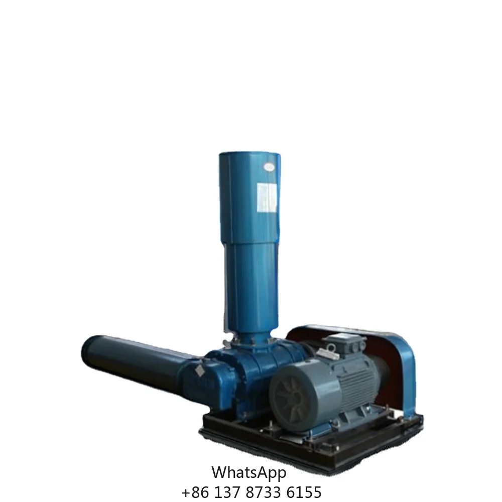 Roots Pump Industrial Blower 3 Lobe Roots Blower For Sewage Treatment Air Blowers