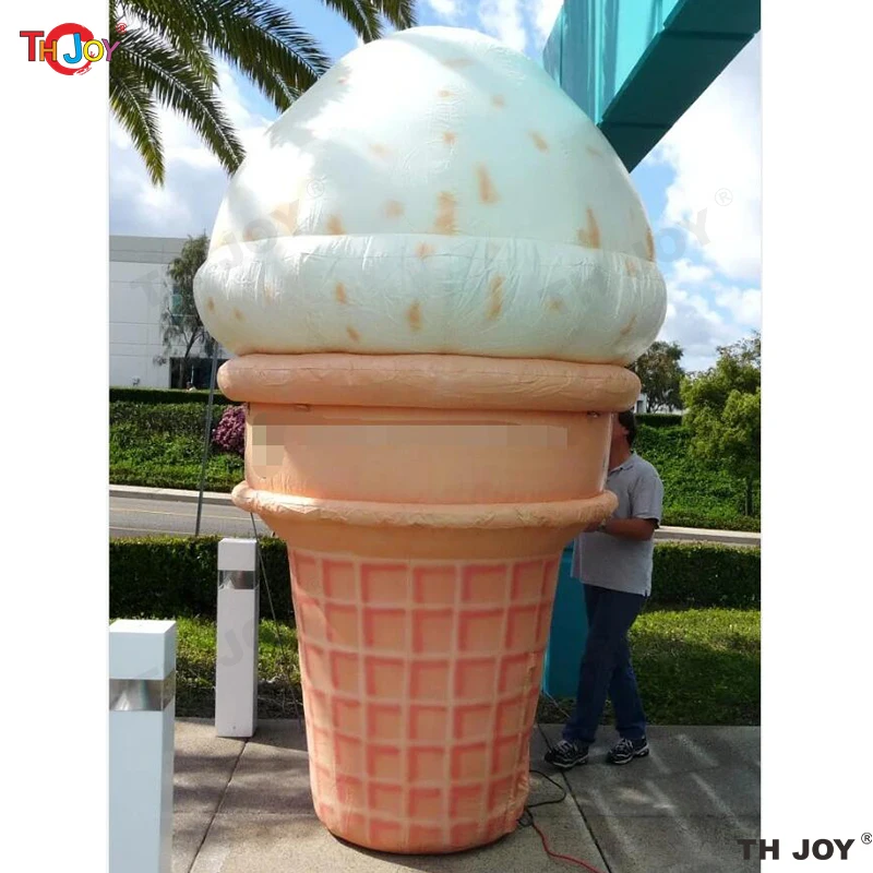 

Giant Inflatable Ice Cream Cone, Customized Ice Cream Inflatable Model For Advertising