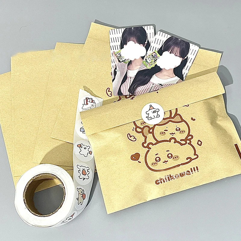 حقيبة تغليف من ورق الكرافت للفتيات ، Kawali chiikawa ، حقيبة هدايا سميكة ، حقيبة محكمة الغلق ، ألعاب كرتون للأطفال ، 10 #5