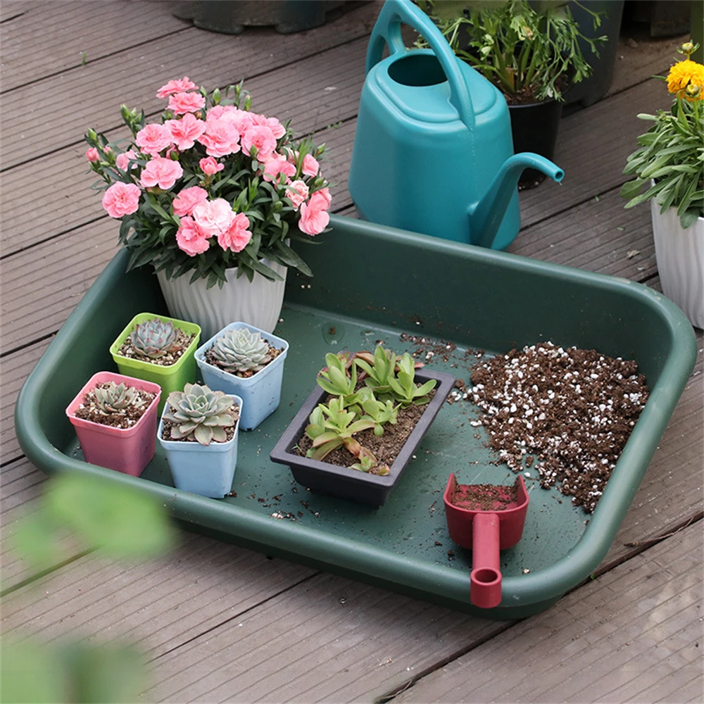 

Durable Thick Pad Convenient Seedling Tray Efficient Save Time Operation Panel Potting Soil Transplanting Tray Gardening Tray