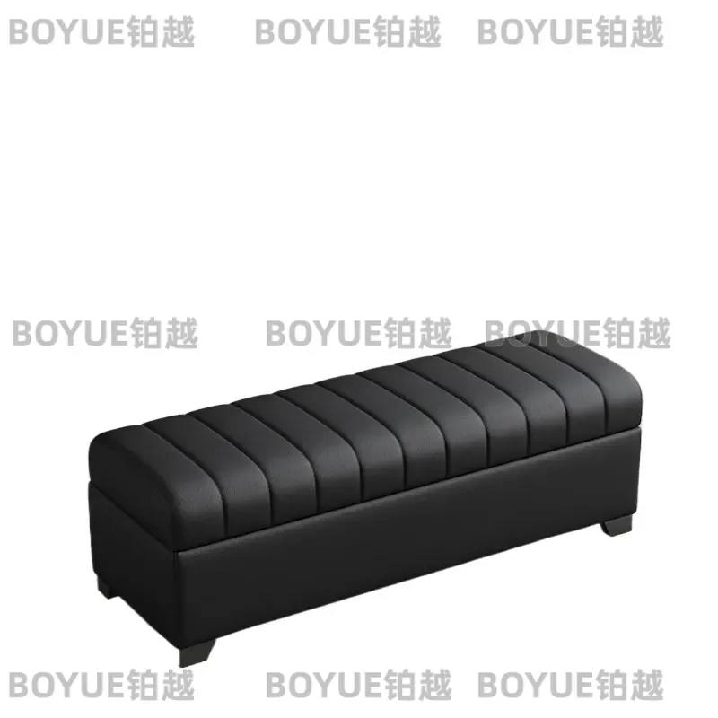 for Light Luxury Leather Shoe Changing Stool Cloakroom Bench Living Room Sofa Clothing Store Rest Stool Bedroom Bedside Stool