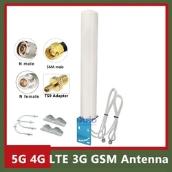 Long Range 5G 4G LTE 3G GSM Outdoor IP67 Waterproof Dual Cable Aerial 18dbi Omni Lora WiFi Router Antenna for Wireless Network