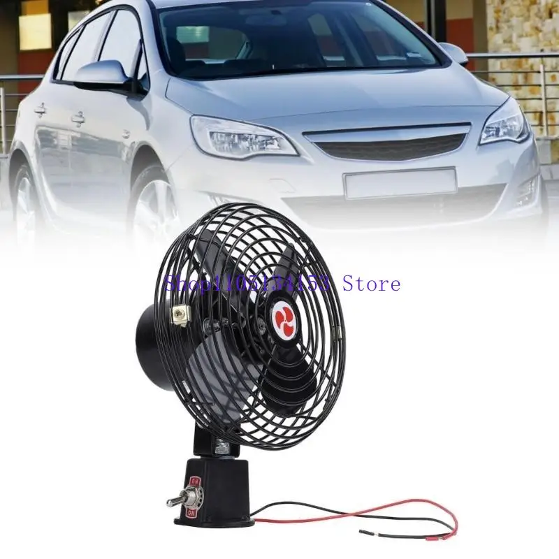 kl23 Metal Blade 12V 24V Truck Fan Quiet Cooling System For Buses Cabins Boats And Commercial Vehicles Long Distance Driving