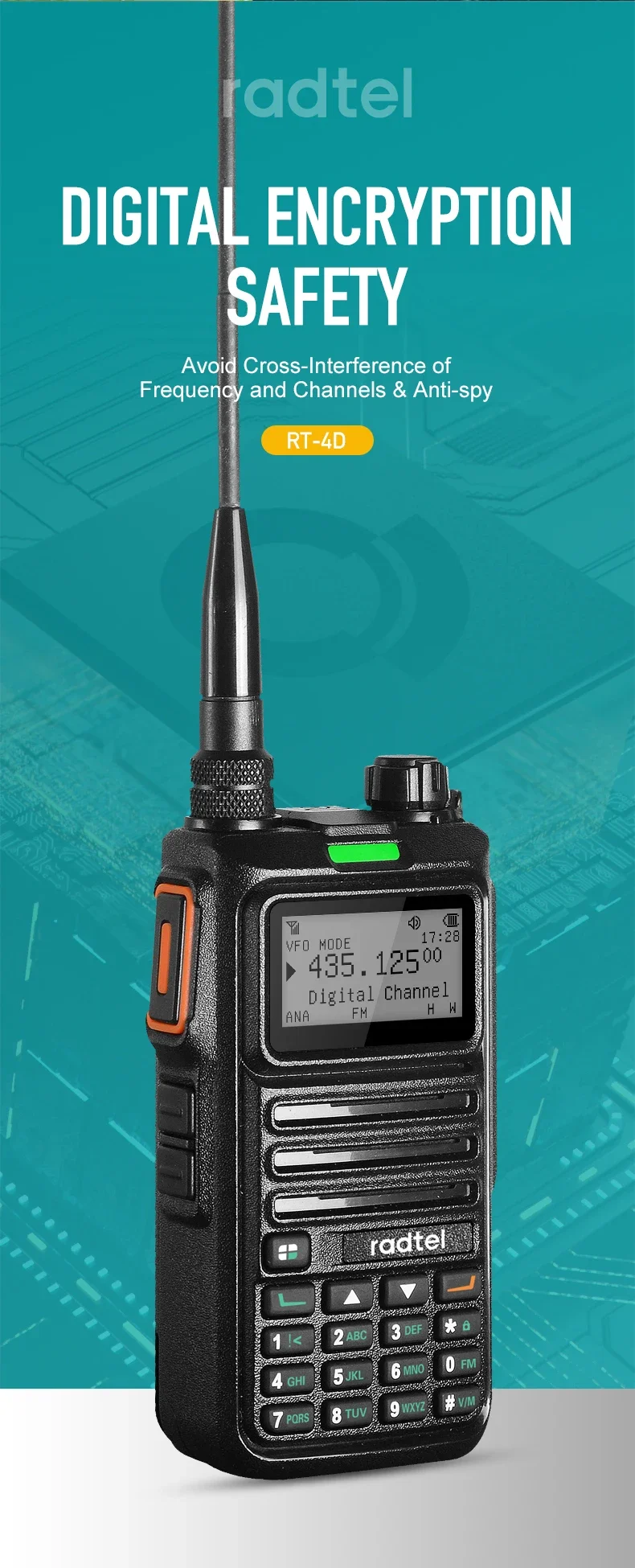 Radtel RT-4D DMR ラジオデジタルトランシーバーデュアルモード