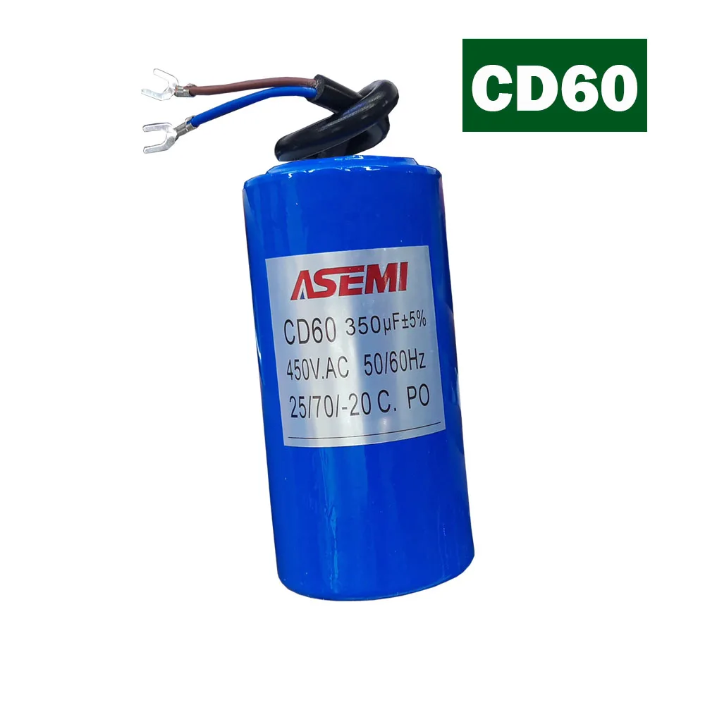 CD60 450V AC P0 Start Capacitor 100uF 200uF 250uF 300uF 350uF 400uF 450uF 500uF 800uF 1000uF