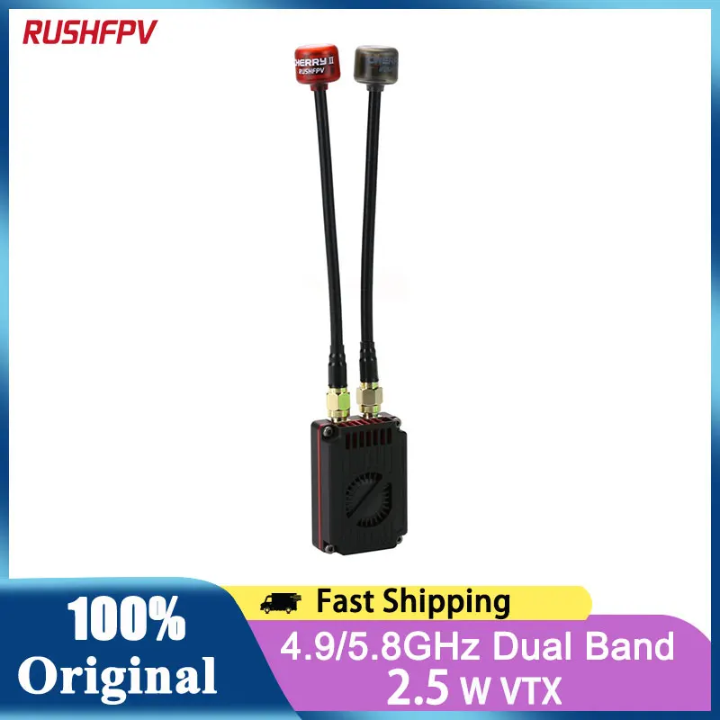 

RUSHFPV 4.9G 5.8G Dual Band 2.5W VTX SMA Antenna For FPV Long Range Video Transmitter Module RC Drone