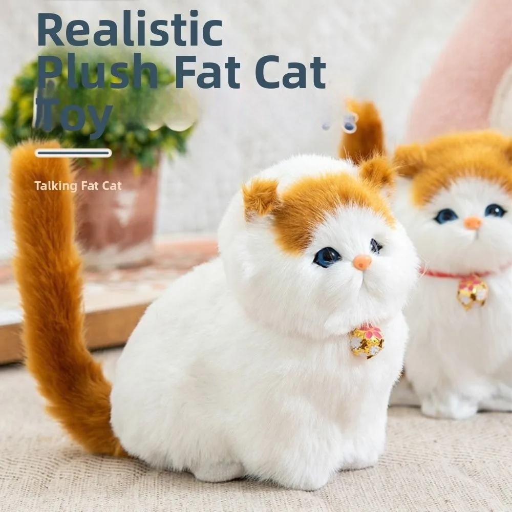 

Пушистая плюшевая игрушка с имитацией кота, креативная милая плюшевая кукла с имитацией кота, удобная мультяшная кукла с мягкими животными, пасхальные подарки