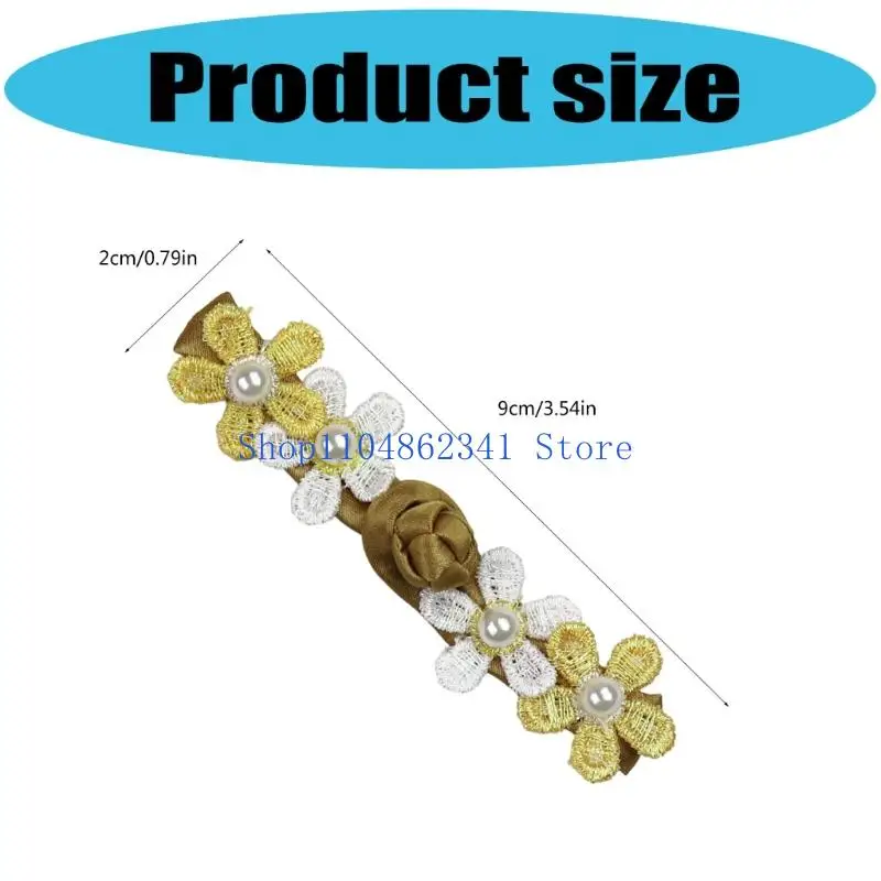 5asd 10Pcs Decorative Buttons For Kids Clothes Satined Flower Closure Buttons