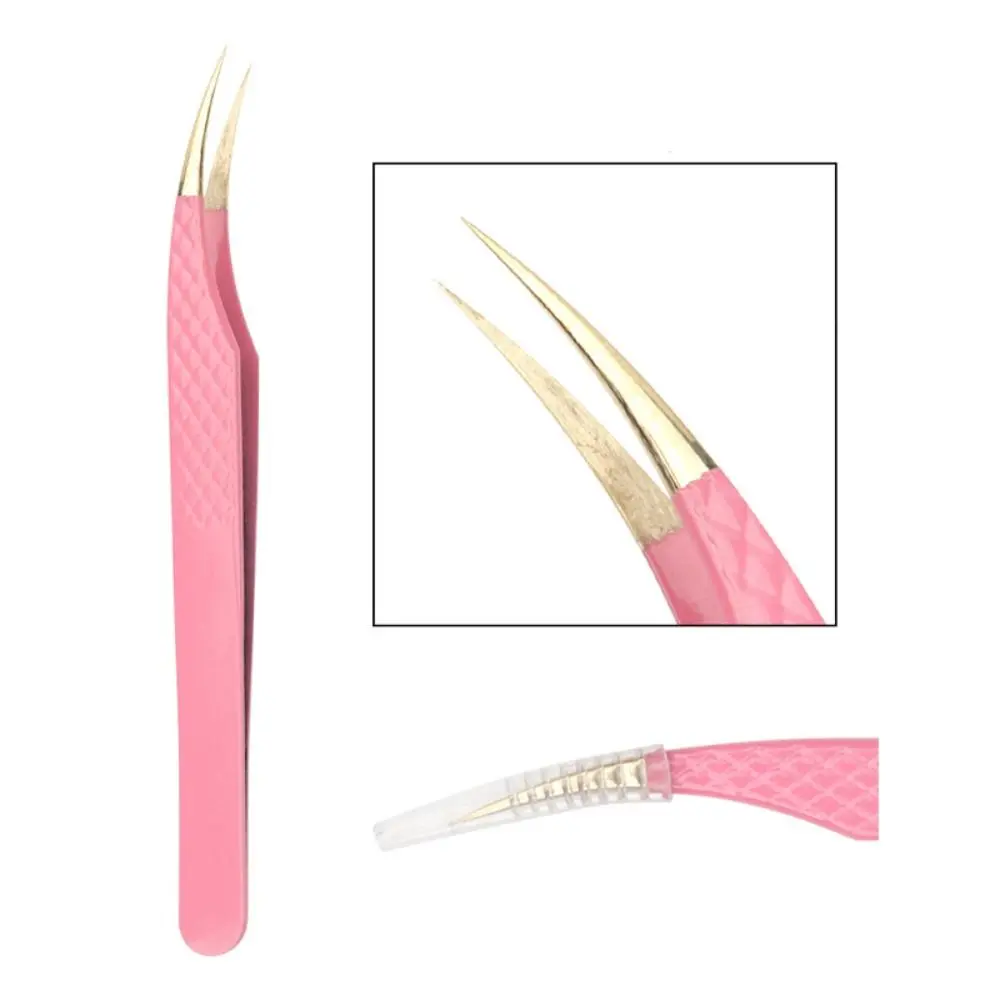 Anti-static Eyelash Extension Tweezer Stainless Steel Non-magnetic Grafting False Eyelash Tool Superhard High Precision