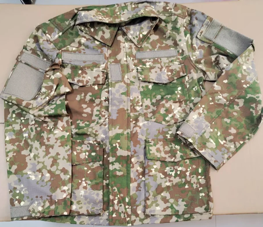 German Flecktarn Multitarn Camouflage Uniform Man Spring Suit Include Jacket Pants All Terrain