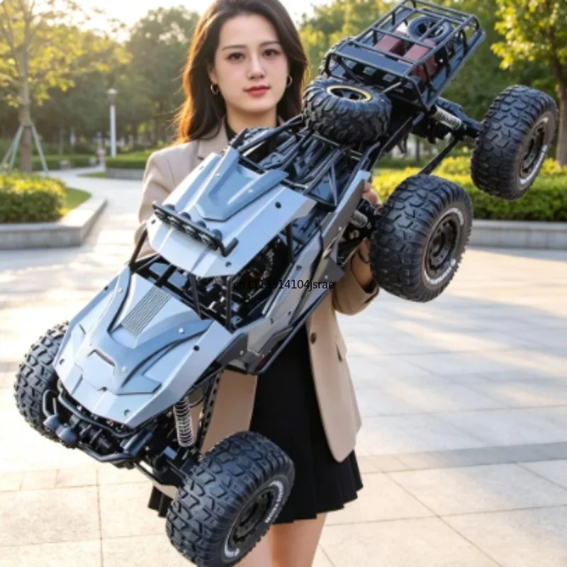 Alloy 4WD RC Rock Crawler Off‑Road Car Rechargeable Electric Remote Control Climbing Racing Toy Vehicle for Boys Kids Gift