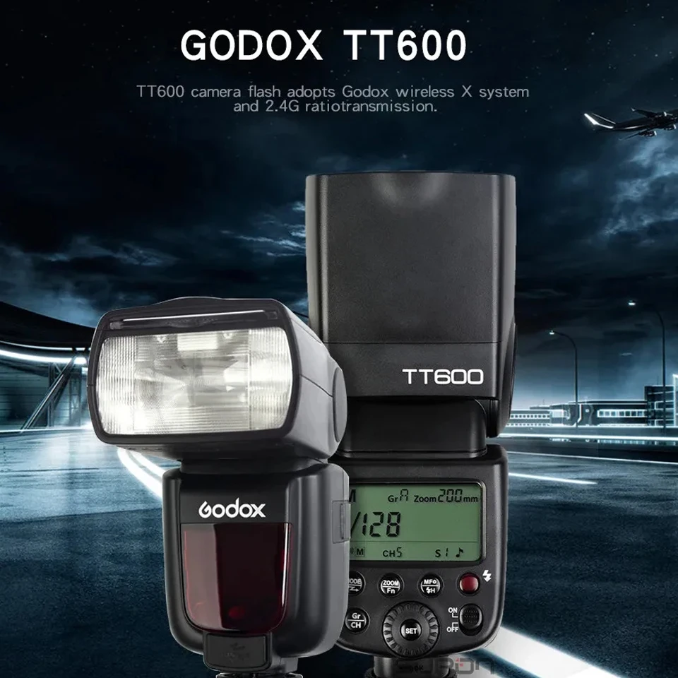 Godox TT600 TT600S GN60 5600K 0.1-2.6s Recycle Time On Camera Flash Light Compatible with Sony Nikon Canon