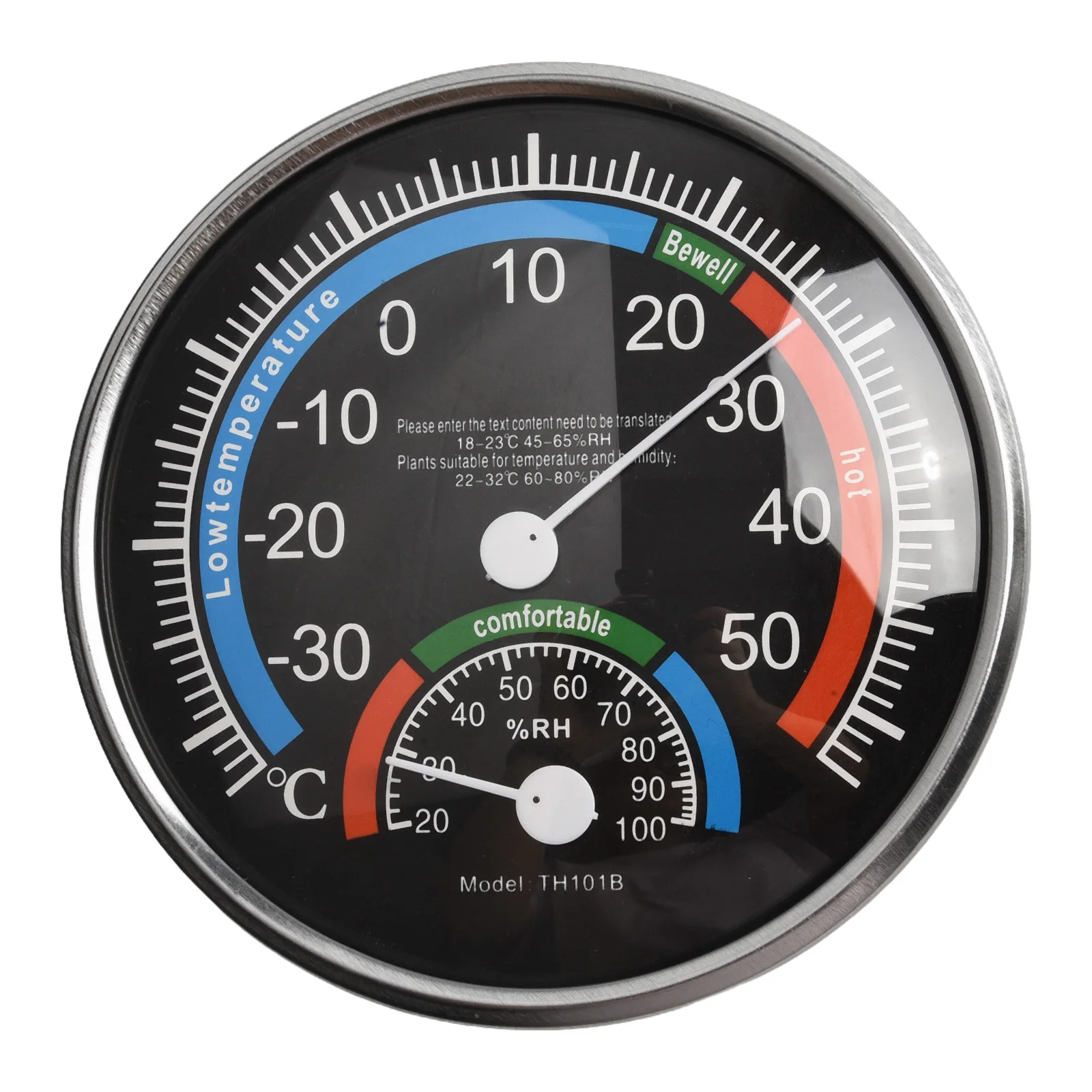 Hygrometer Thermo Black Blue Classroom Climate Control Inside Garden Hotel Lobby Hygrometer Office High Quality