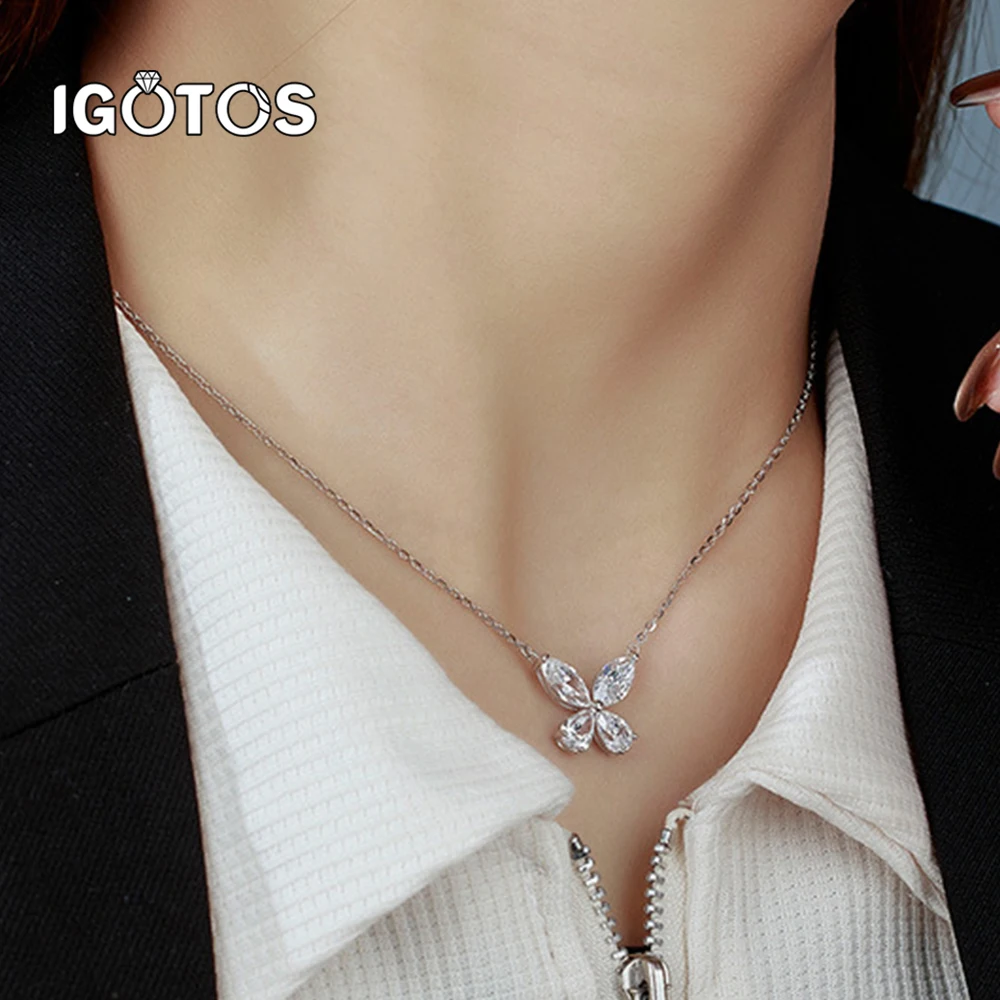 

4cttw D Color Moissanite Necklaces Pear Marquise Cut Diamond Necklace 925 Silver Jewelry Gifts with Moissanita Certificada