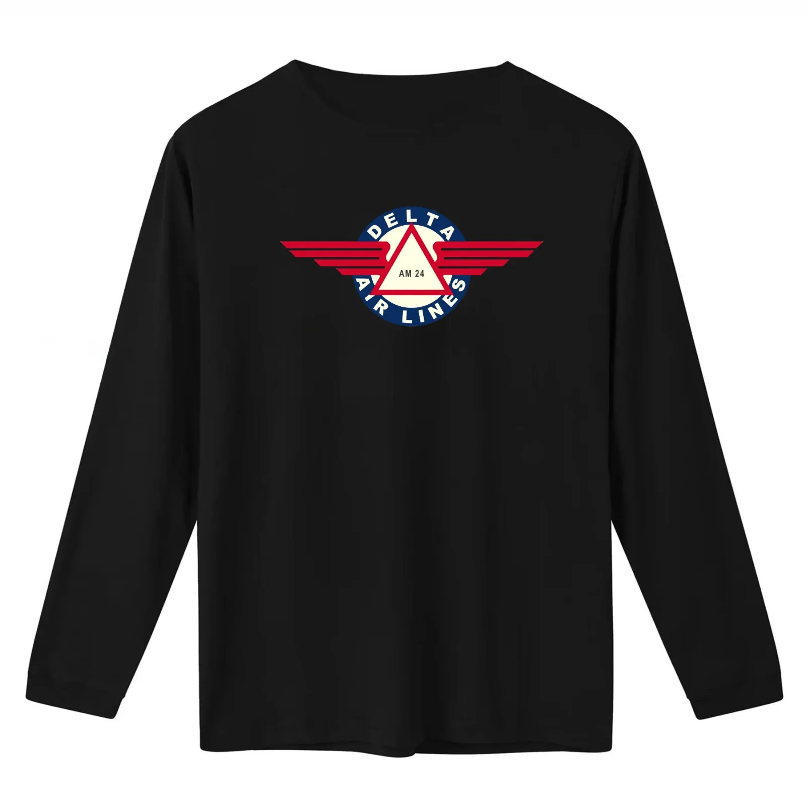 Delta Airlines T-Shirt Summer Casual Cotton Tee Oversized Streetwear Tops Vintage Graphic Print Loose Fit Short Sleeve