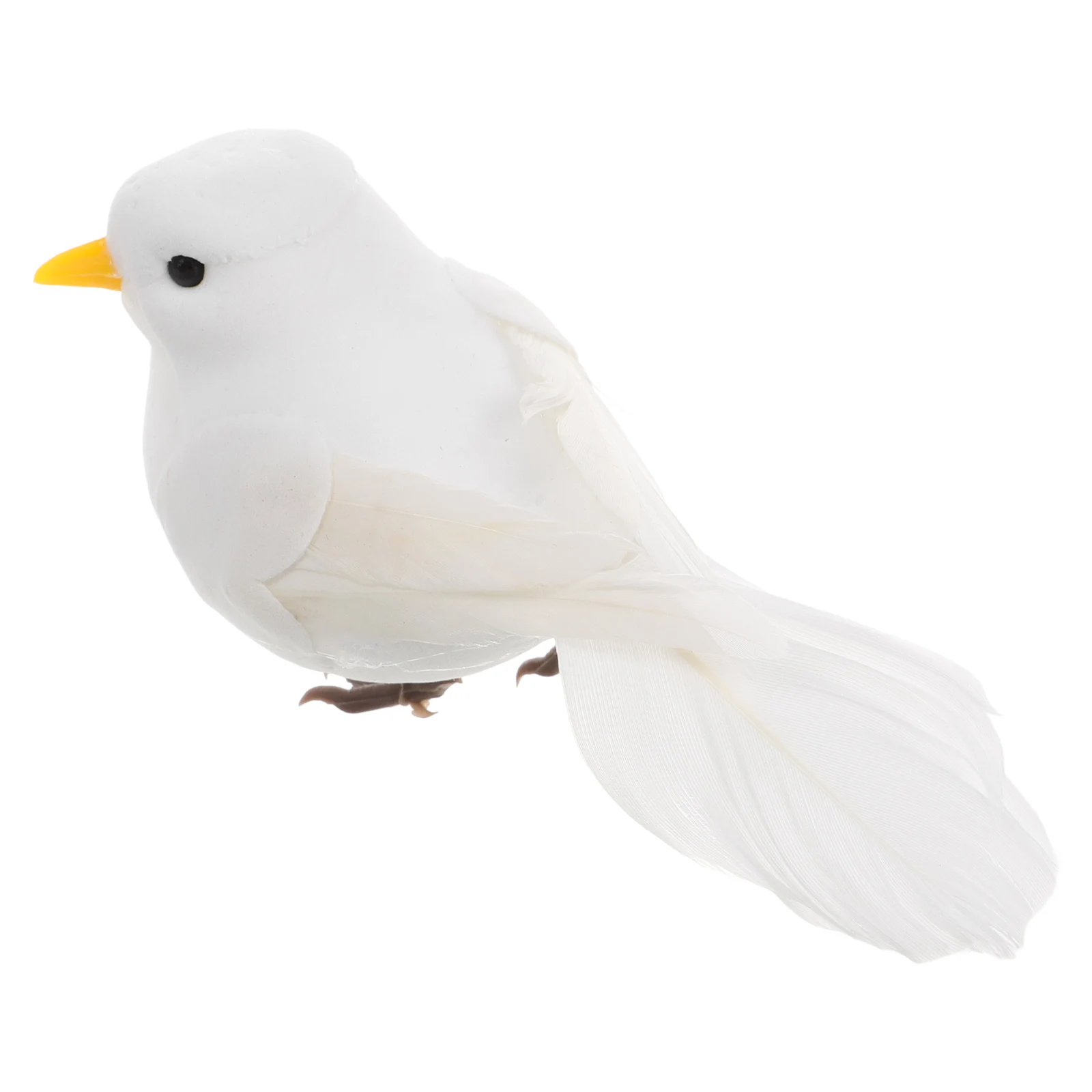 

Car Roof Antenna Decoration Hairy White Plastic Cartoon Pigeon Toppers Materials Easy Installation Fits Most Models Car