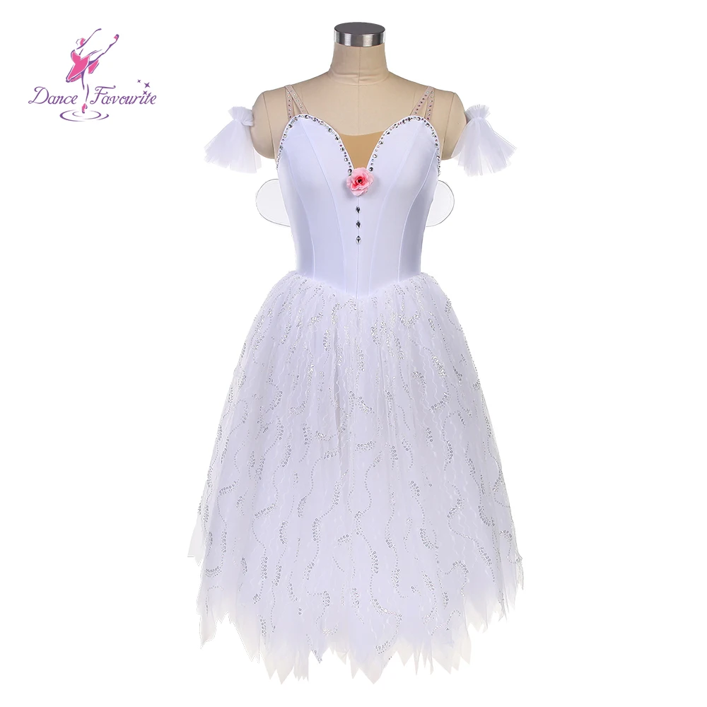 

25145 Длинная романтическая балетная пачка с крыльями на спине, балетная пачка для выступлений на сцене, танцевальные костюмы