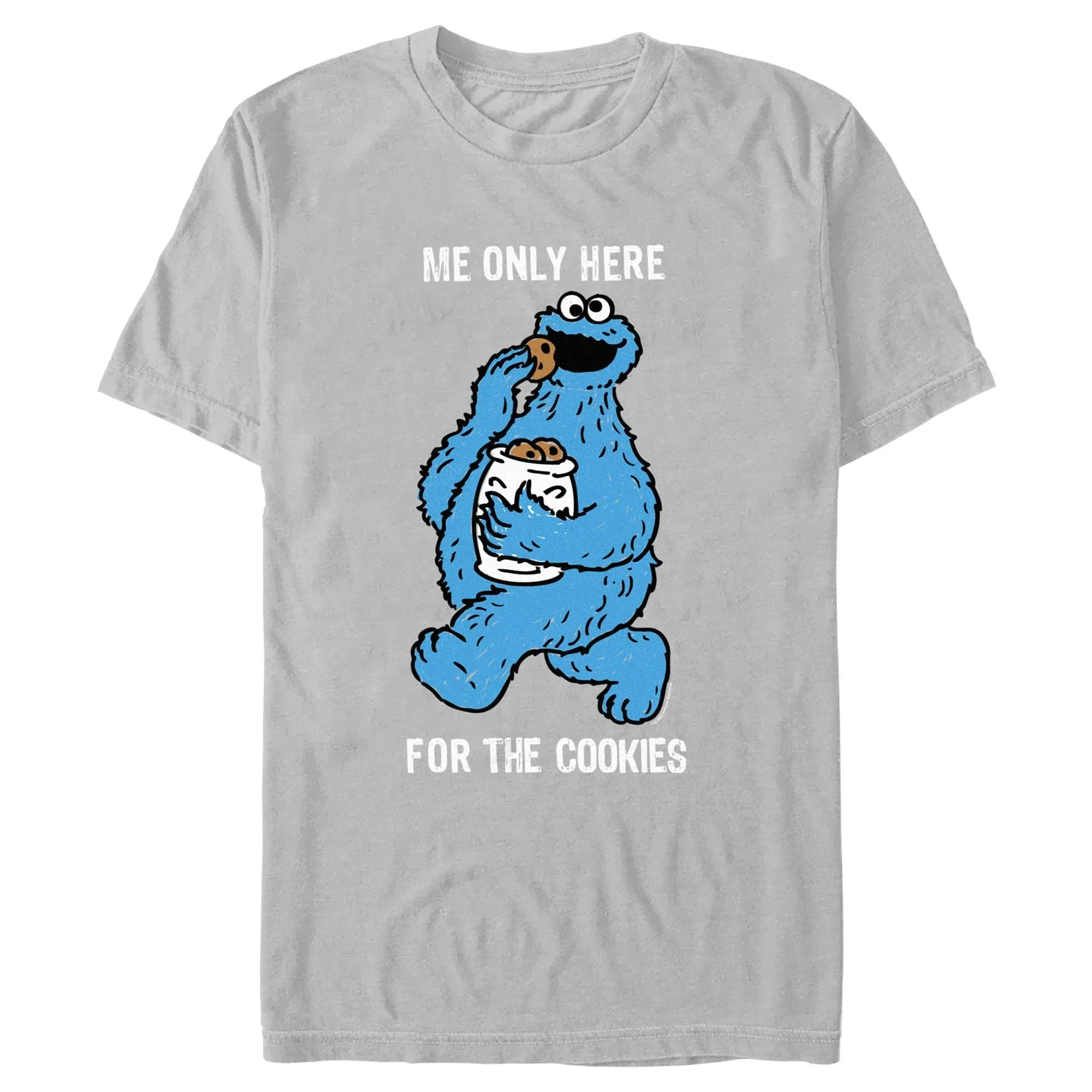 Sesame Street Sesame Street Colorful Group Adult Unisex T-Shirt Big Bird Cookie Monster T-Shirt Short Sleeve Graphic T-Shirt view 4