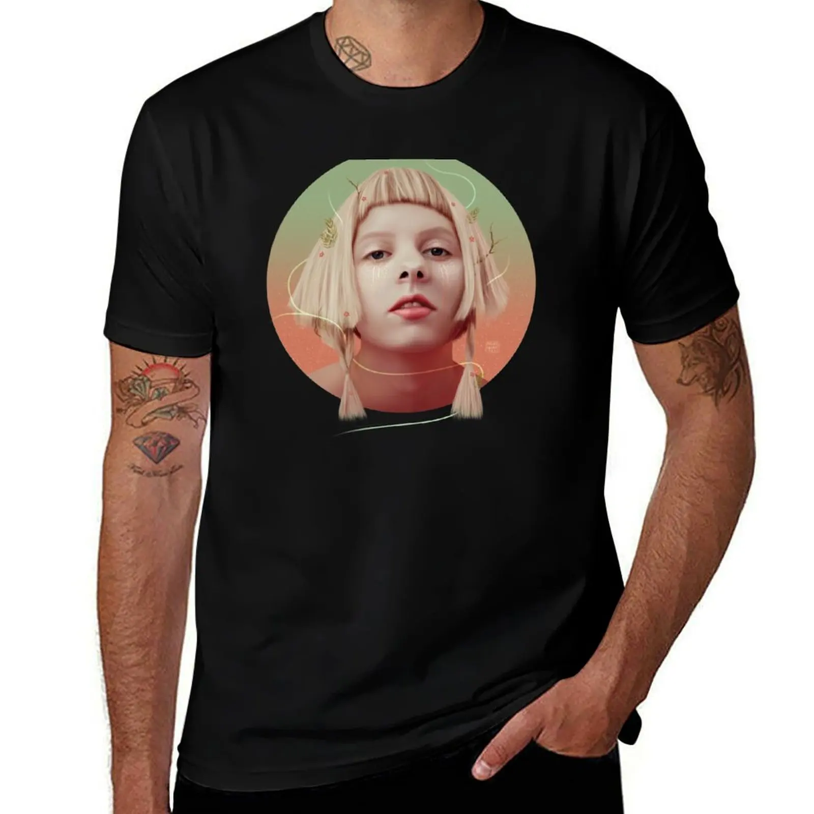 T-shirt Conqueror, T-shirt minimaliste décontracté à manches courtes