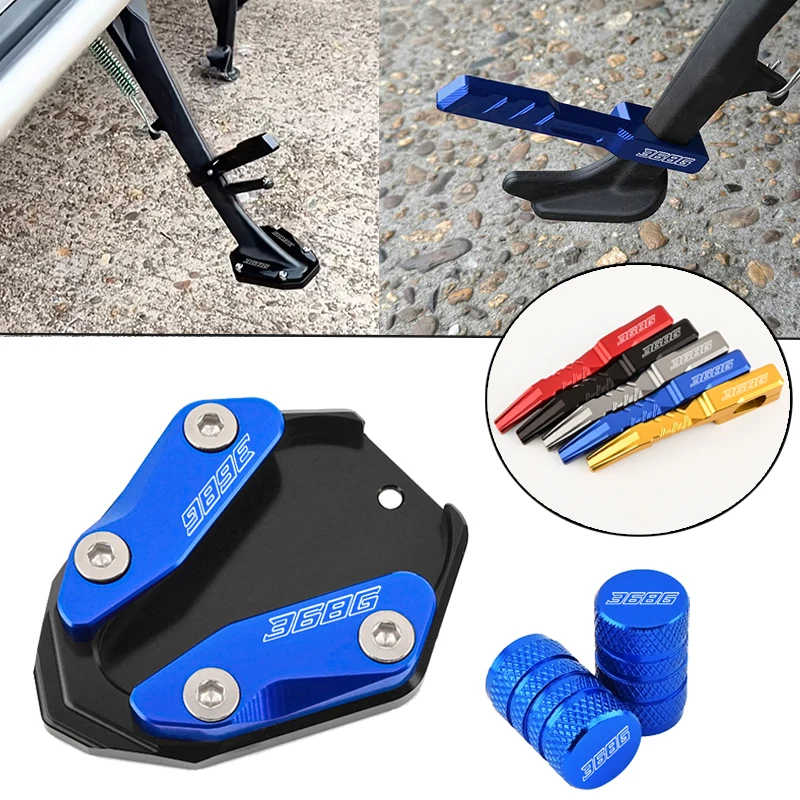 

For ZONTES 368G 368-G 3 6 8 G 2024-2025 Motorcycle Foot Kickstand Side Stand Enlarged Pad Pedal Auxiliary Blocks & Valve Caps