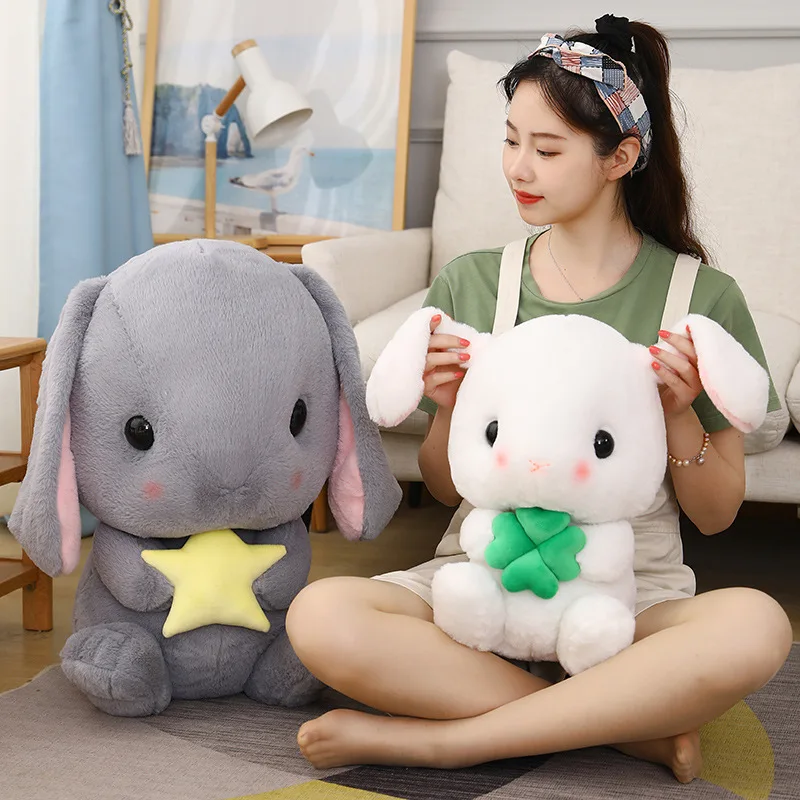 YOMDID Cute Rabbit Plush Doll Stuffed Soft cushion Bunny Kid