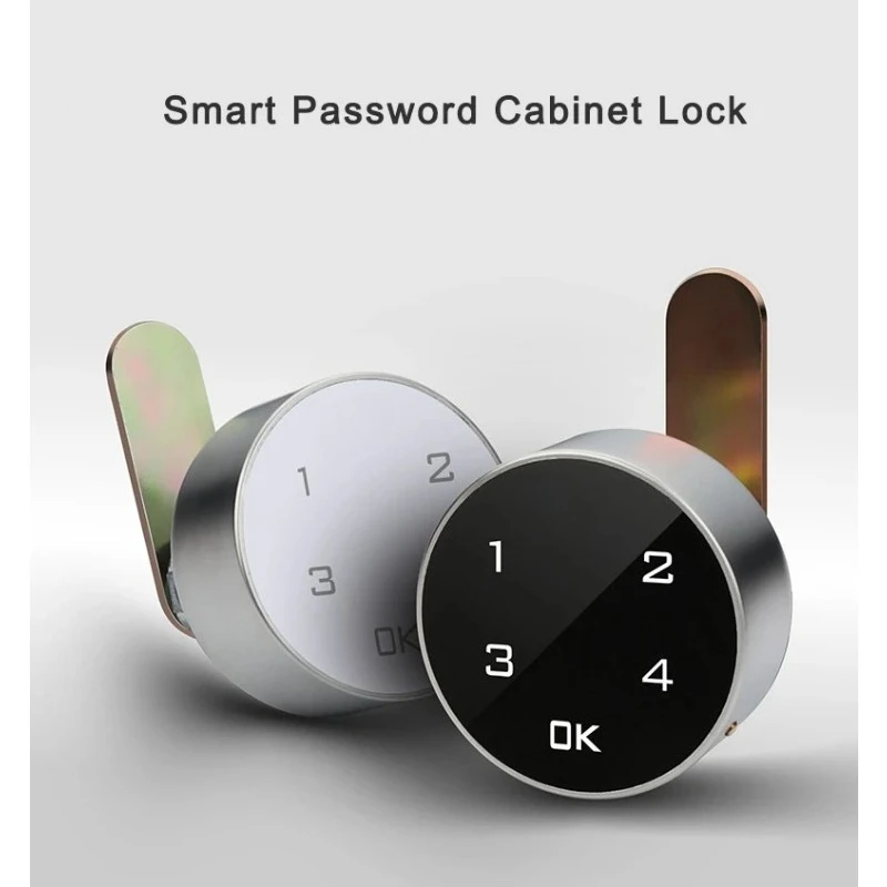 Mini Touch Digital Password Lock Small Round Keypad Code Lock for Cabinet Drawer Storage Locker
