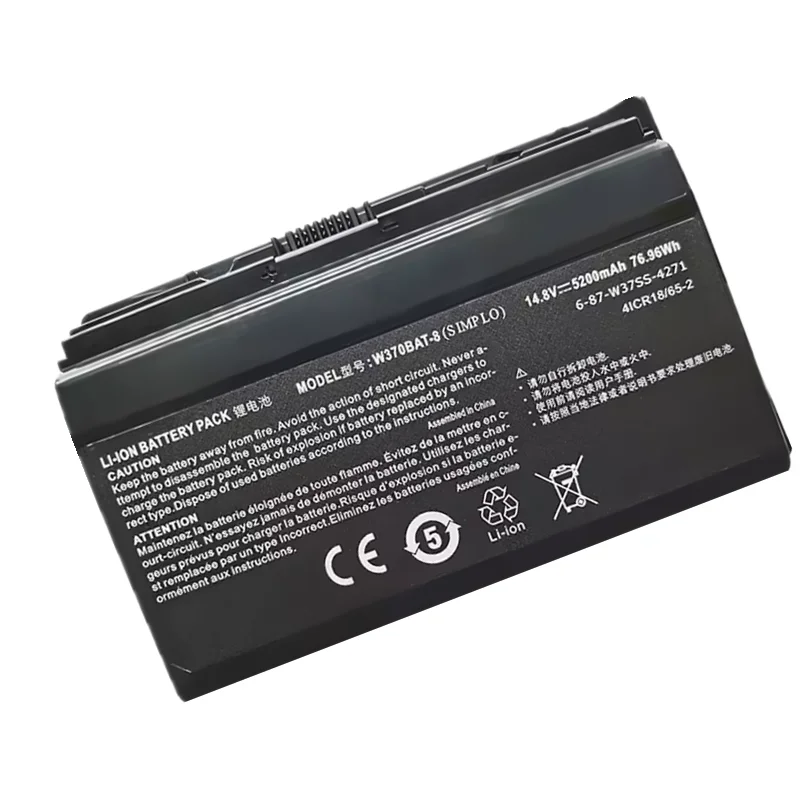 W370BAT-8 Laptop Battery For Clevo W350ET W350ETQ W370ET Sager NP6350 NP6370 Schenker Xmg A522 A722 6-87-W370S-4271