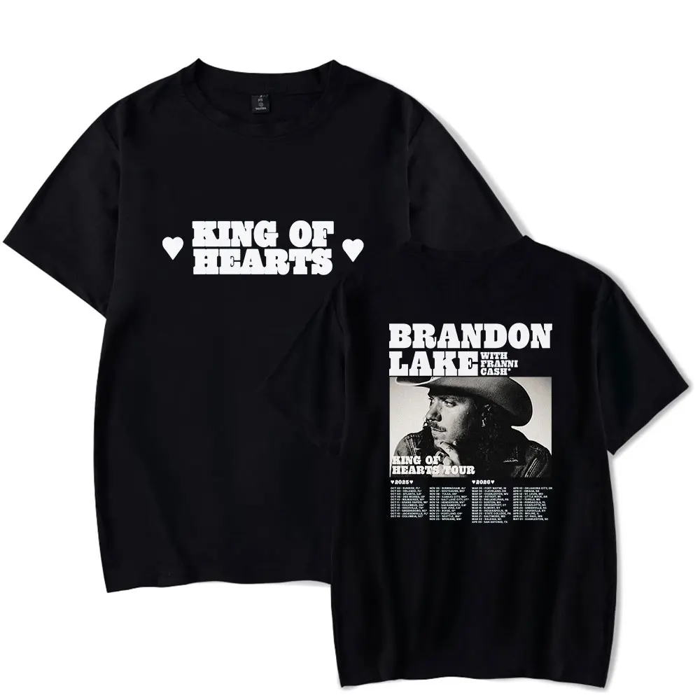 Brandon Lake King of Hearts Tour Merch 2026 Tshirt Cool Print Merch Tops for Men and Women Streetwear