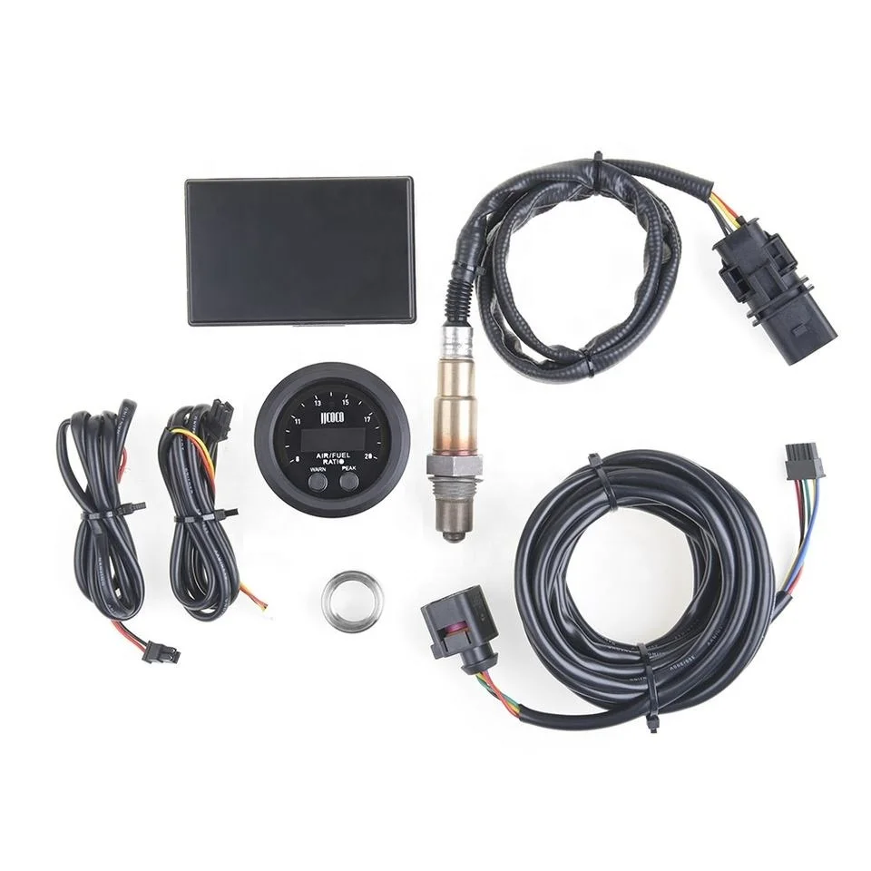 

52mm Air Fuel Ratio Gauge LED Digital Display With Wideband O2 Oxygen Sensor 06J906262AA