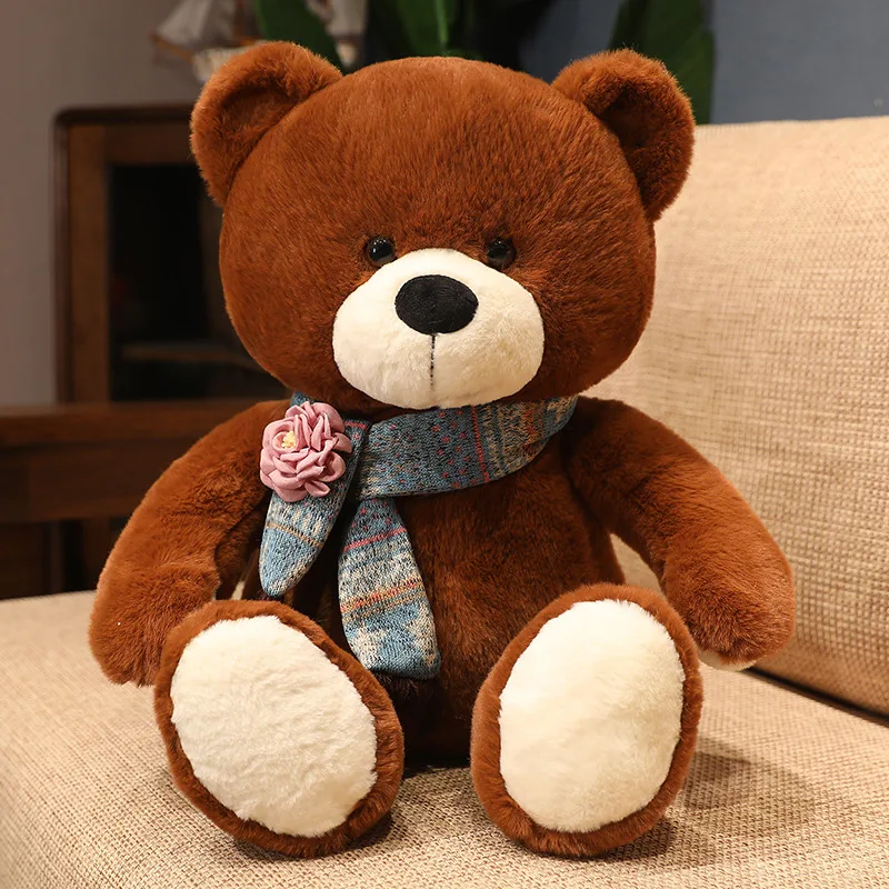 35/50/60CM Nette Klassische Teddybär Plüsch Spielzeug Kawaii Fliege Bär Plushie Kissen Gefüllte Weiche Puppen für Kinder Mädchen Liebhaber Geschenke – Detail 35