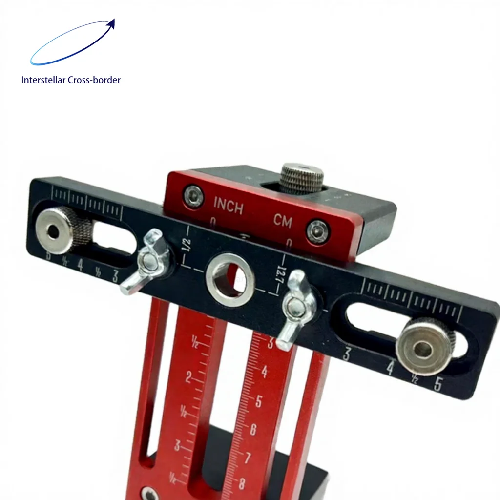 

For Aluminum Alloy Cabinet Door Handle Installation Locator Accurate Drill Guide Woodworking Tool Precise Measuring No Deviation