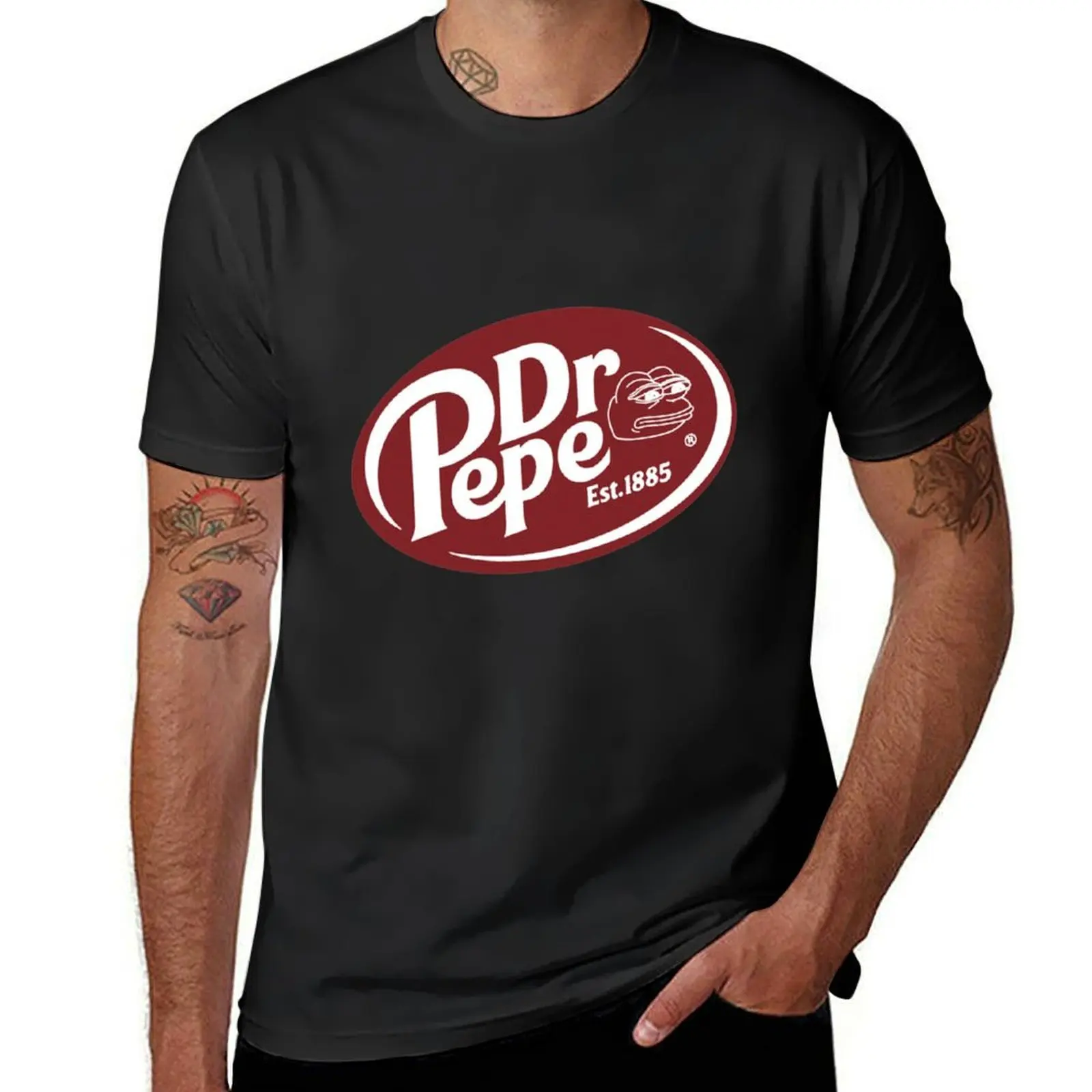 

Dr Pepper Pepe T-Shirt heavyweights blanks customs design your own vintage t shirt men