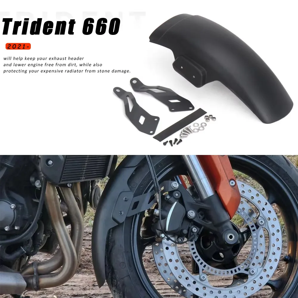 

TRIDENT 660 2021-2024 New Motorcycle Accessories Front Mudguard Fender Extender Extension Kit For Trident660 Trident 660 2023