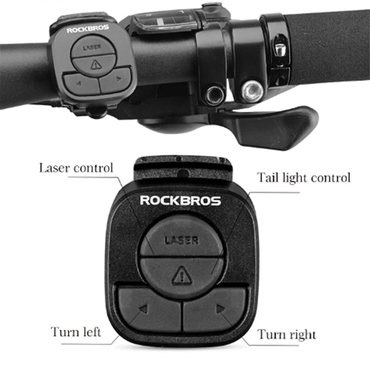 

UNSAI USB Rechargeable Wireless Bike Tail Light Safety Smart Remote Turn Signal Bicycle Lighting