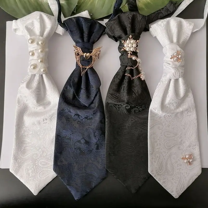 

Luxury Diamond Studded Men's Tie, Groom's Suit, Adjustable Tie, Dinner Suit, Wedding Silk Wedding Accessories