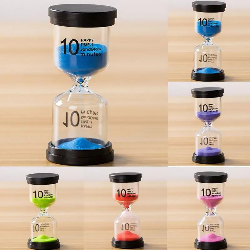 1/3/5/10/15/30 Minutes Mini Hourglass Children Do Homework Clean Teeth Sandglass Timers Home Decoration Sand Clock Watch 7 Color