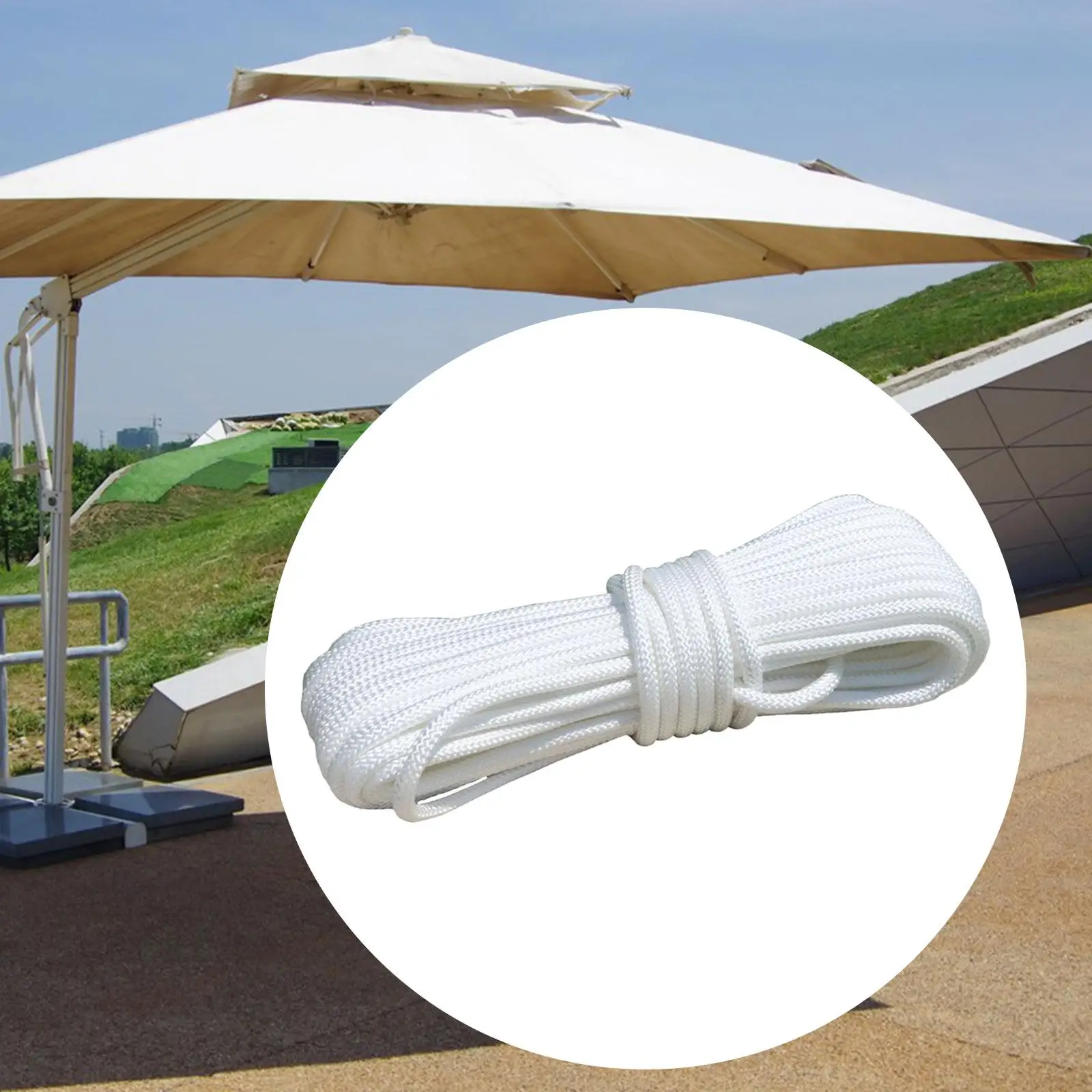Patio Umbrella Cord Line Replacement Rope Courtyard Picnic Setting up Tents