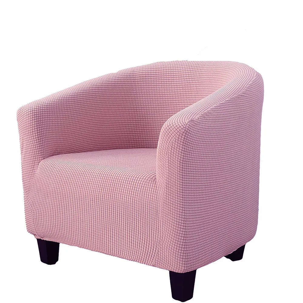 Jacquard Club Tub Chair Cover Stretch Accent Armchair Slipcover Cushion Cover Elastic Single Sofa Slipcovers for Living Room