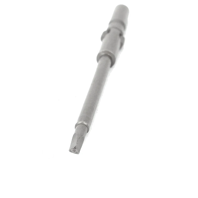 10 pces 5mm haste redonda 2mm cabeça triângulo chave de fenda magnética bits parafuso driver brocas ferramentas manuais 80mm de comprimento