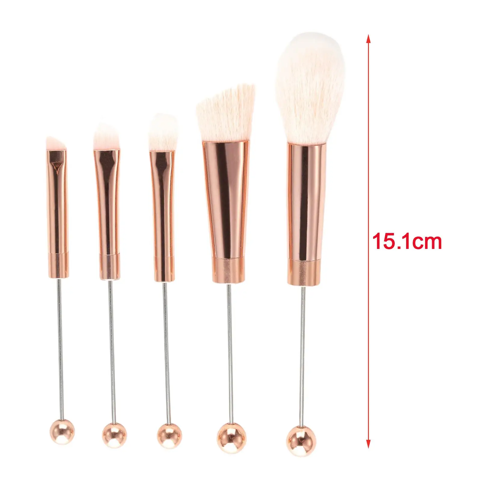 5Pcs Makeup Brushes Set Blending Face Powder DIY with Soft Synthetic Fiber Professional for Sisters Girlfriend Gift