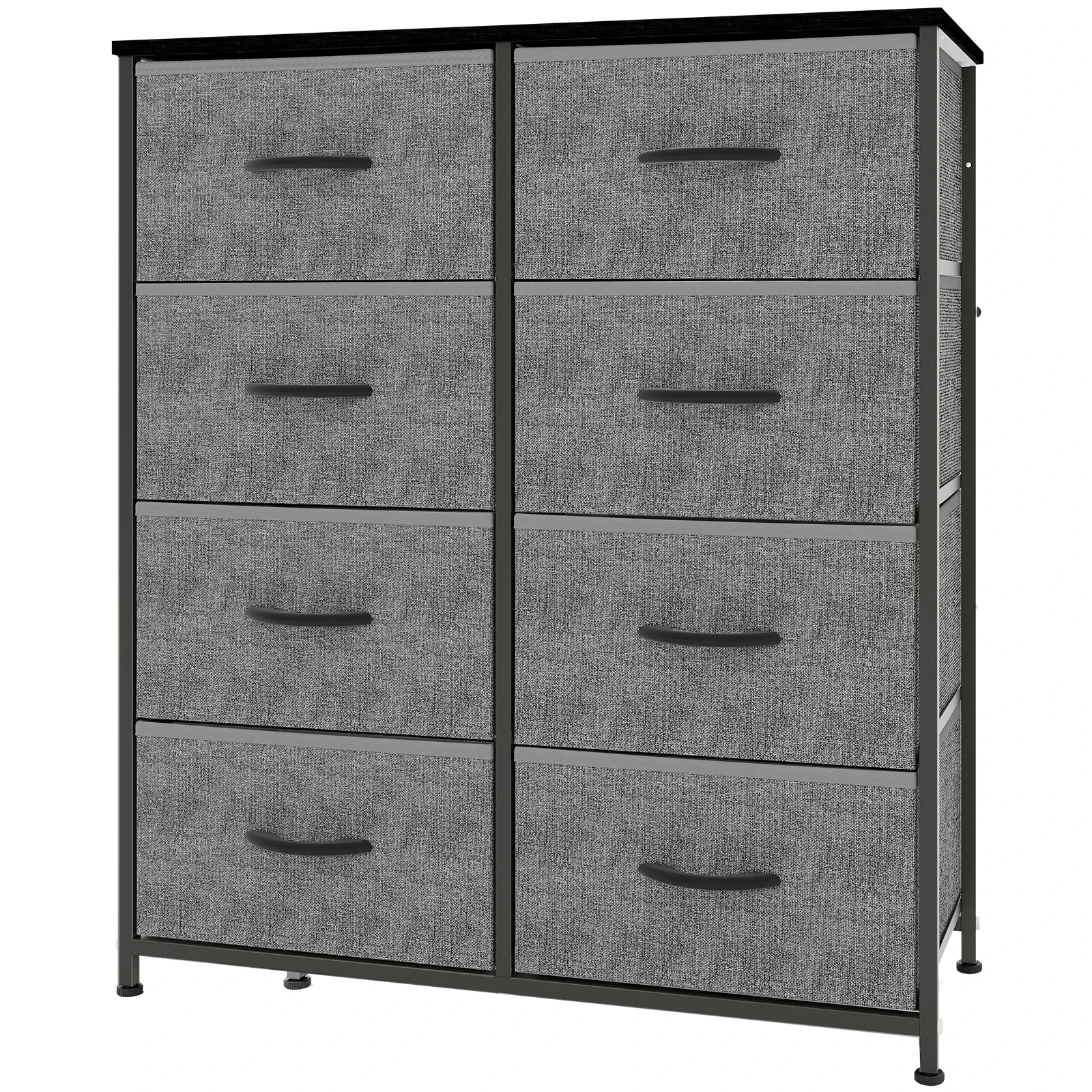 

Tall Dresser Fabric Storage Tower ,Wooden Top for Kid Room, Closet, Entryway, Nursery