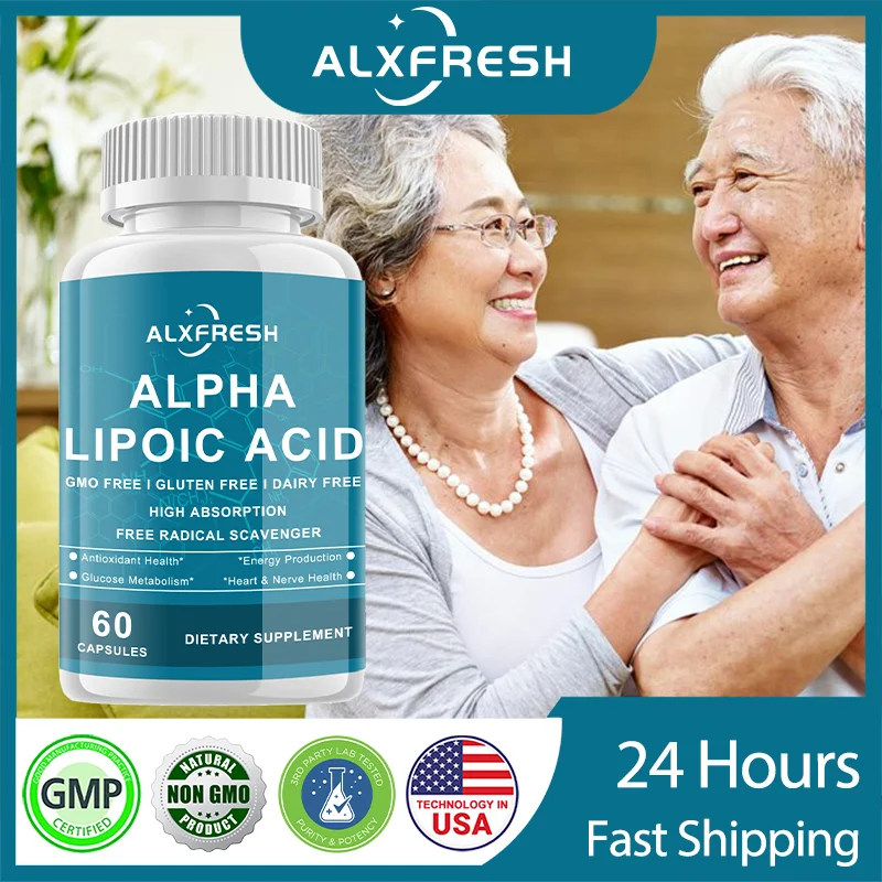

Alpha-lipoic Acid Capsules Improve Blood Sugar Insulin Nervous System Energy Metabolism and Have Anti-aging Effects Skin Health