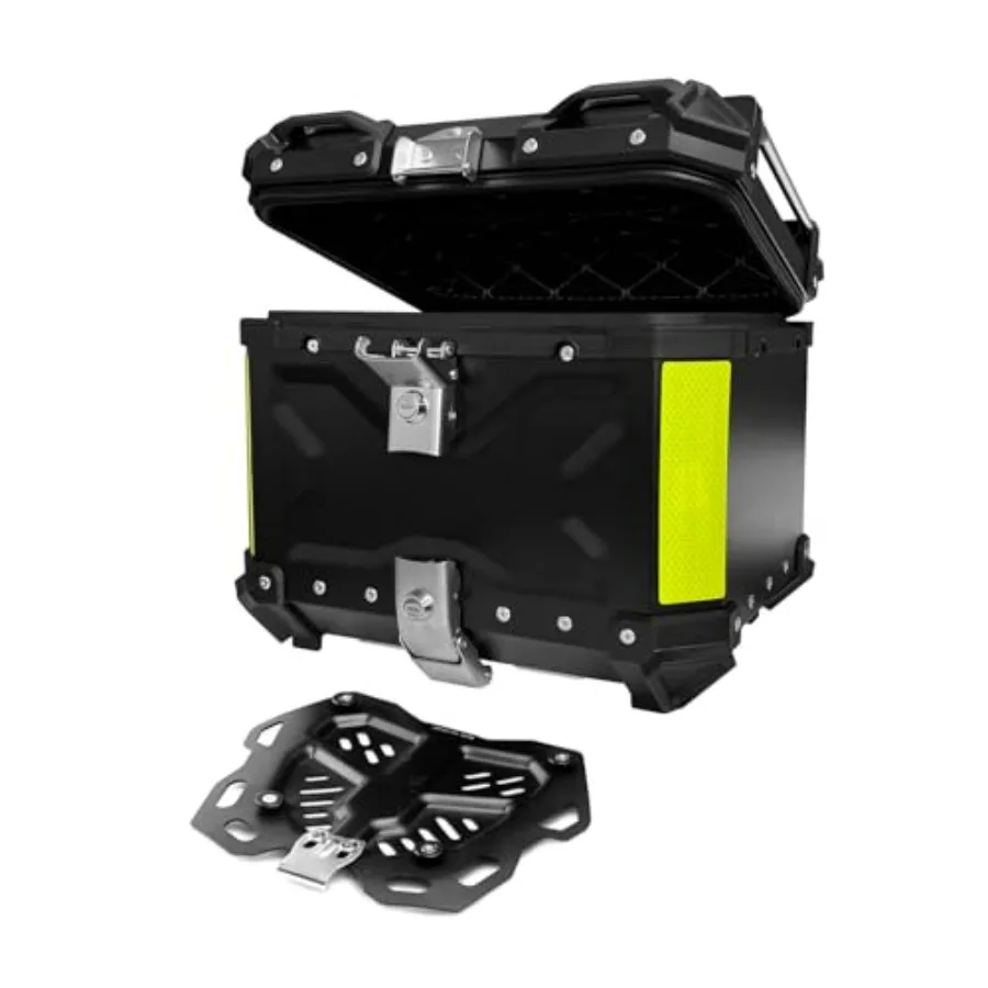 

Алюминиевый универсальный кофр для мотоцикла с замком безопасности, водонепроницаемый, для шлема и багажа, черный, 35 л