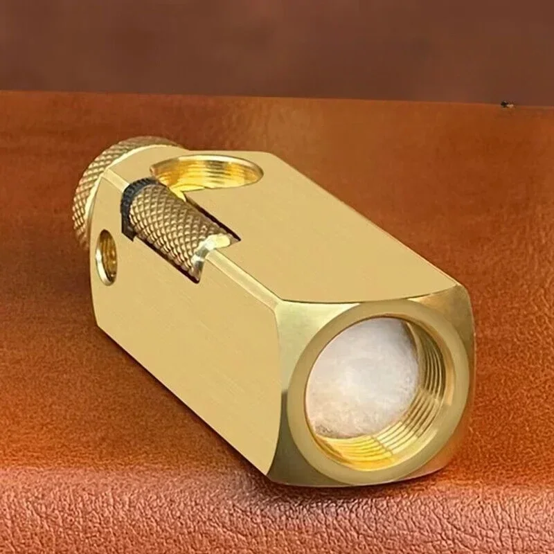 Heavy Trench Kerosene Lighter Special-shaped Brass Engraving Craft Personalized Creative Lighter Retro Collection