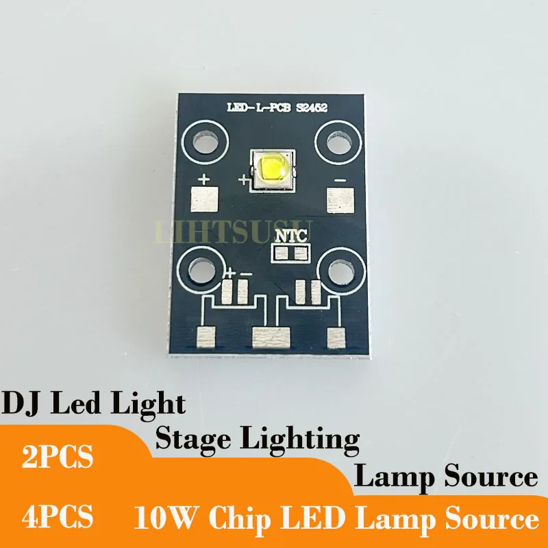 Free Shipping 10W LED Light Source 10W SMD LED Light Source Stage Lighting Bar DJ LED Light Source Moving Head Pattern Light