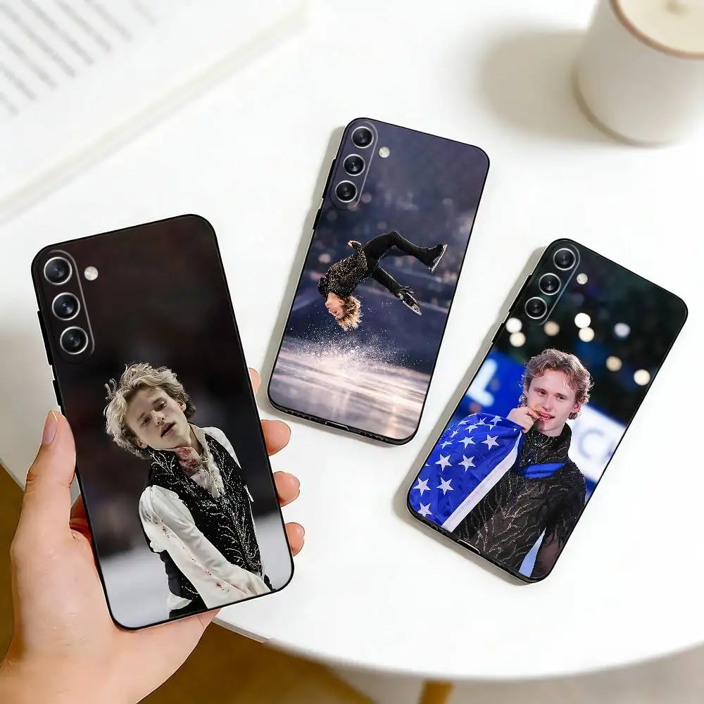 Figure Skaters I-Ilia Malinin Phone Case For Samsung Galaxy A73,A72,A71,A70,A53,A52,A51,Others Soft Black Cover